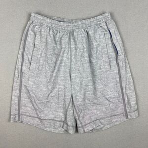 Lululemon Men Pace Breaker Short 9" Light Cast Camo Grey Train Running $68 Lined
